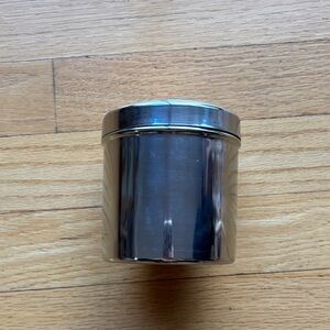 Silver Metal Storage Container